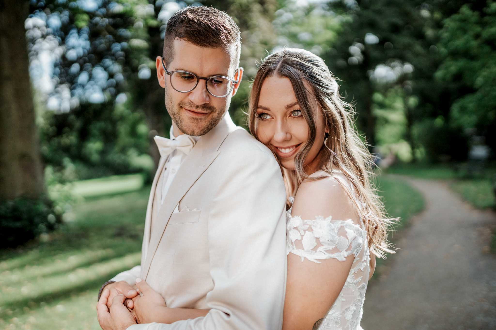 Brautpaar bei seiner Hochzeit in Celle und Wienhausen